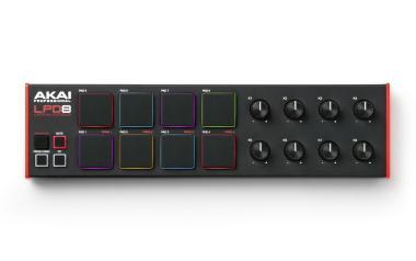 Akai Pro LPD8 MK2 USB/MIDI vezérlő, 8 RGB pad, 8 Q-link, 8 program, MPC Beats