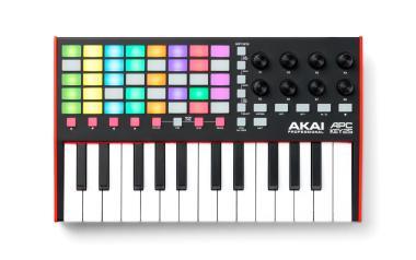 Akai Pro APC Key 25 (MK2) USB/MIDI vezérlő, Ableton Live kontroller, 5x8 RGB matrix, 25 billentyű, 8