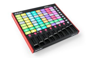 Akai Pro APC Mini (MK2) USB/MIDI vezérlő, Ableton Live kontroller, 8x8 RGB matrix, 8+1 fader