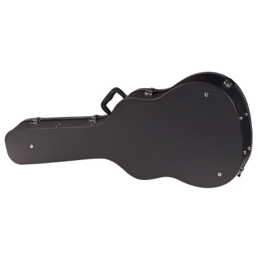 RockCase RC 10609 B/SB Akusztikus Gitár Keménytok, Fekete Tolex, Ívelt Forma, Bársony Bélés