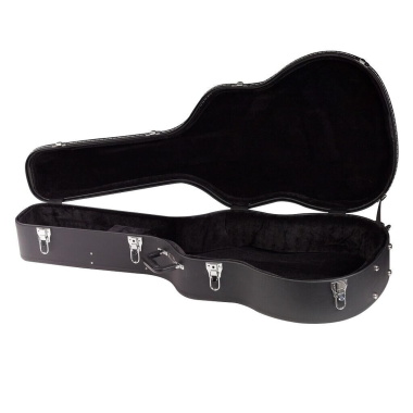 RockCase RC 10609 B/SB Akusztikus Gitár Keménytok, Fekete Tolex, Ívelt Forma, Bársony Bélés