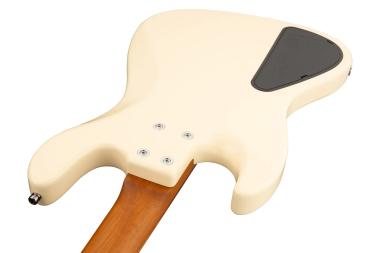Sadowsky SMX21HP4 28R OKU FR 4-húros hibrid P/J basszusgitár, olimpiai fehér, Morado fogólap, könnyű Okoume