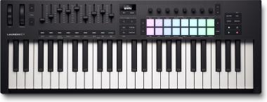 Novation Launchkey 49 MK4 hatékony, 49 hangjegyes vezérlőbillentyűzet az összes főbb DAW-hoz