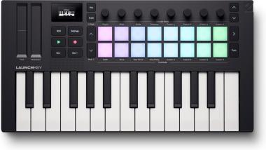 Novation Launchkey Mini 25 MK4 Hatékony 25 hangjegyes mini vezérlőbillentyűzet az összes főbb DAW-ho