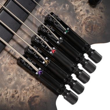 Cort Co-Space5-SDB with bag elektromos basszusgitár, 5 húros, Bartolini hangszedők, fej nélküli, csillagpor