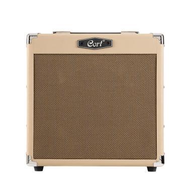 Cort Co-CM15R-WTS gitárerősítő zengetővel, 15 Watt, világos homok
