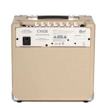 Cort Co-CM15R-WTS gitárerősítő zengetővel, 15 Watt, világos homok