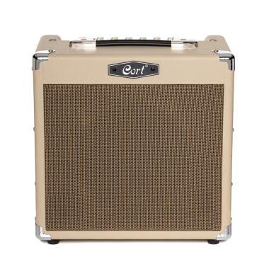 Cort Co-CM15R-WTS gitárerősítő zengetővel, 15 Watt, világos homok