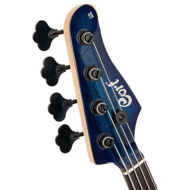 Cort Co-GB-Fusion4-BB with bag elektromos basszusgitár tokkal, kék burst