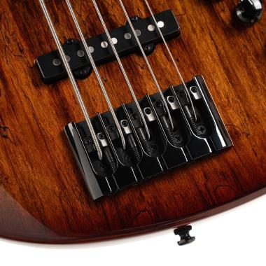Cort Co-GB-Fusion5-ABB with bag elektromos basszusgitár, 5 húros, deluxe félkemény tokkal, matt vintage natúr