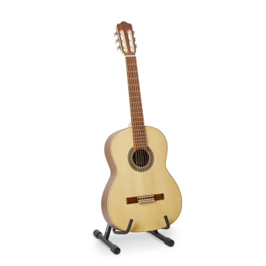 RockStand RS 20801 B/24 A-keretes akusztikus gitár/basszusgitár állvány, biztos tartás, habpárnázat