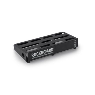RockBoard RBO B 2.0 DUO B Pedálboard, könnyű alumínium, 3-5 pedálhoz, tartalmaz gig táskát