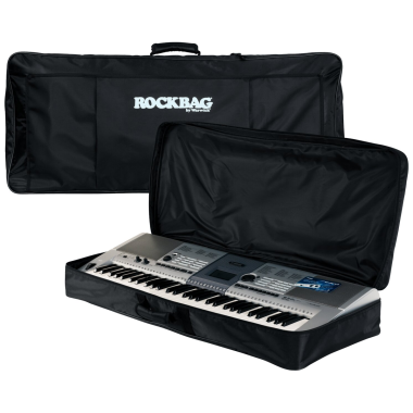 RockBag RB 21412 B Billentyűtáska, 61 billentyűs, Vízálló RokTex, Fekete, 1 Nagy Zseb