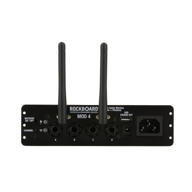 RockBoard RBO B MOD 4 U2 Gitár vezeték nélküli vevő, 2.4 GHz, TRS patchbay, 30 m hatótáv