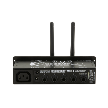 RockBoard RBO B MOD 4 U2 Gitár vezeték nélküli vevő, 2.4 GHz, TRS patchbay, 30 m hatótáv