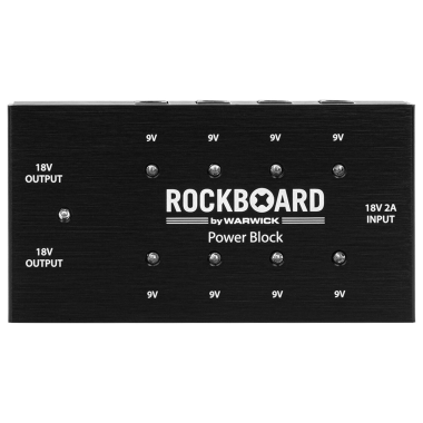 RockBoard Napájecí jednotka, 10 výstupů, 1200 mA 9V, 800 mA 18V