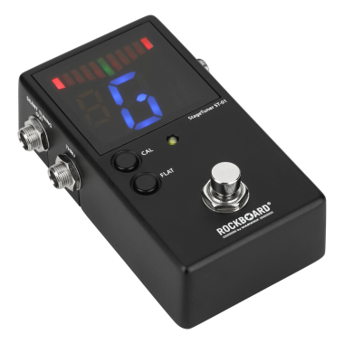 RockBoard RBO E ST 01 V2 Kromatikus pedálhangoló, LED kijelző, True Bypass, Hangolási funkció