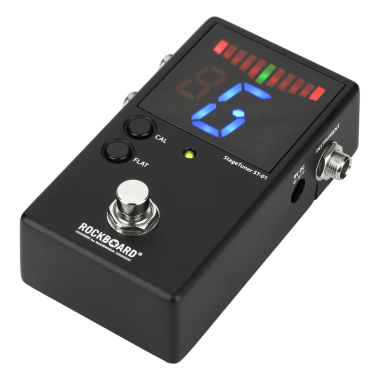RockBoard RBO E ST 01 V2 Kromatikus pedálhangoló, LED kijelző, True Bypass, Hangolási funkció