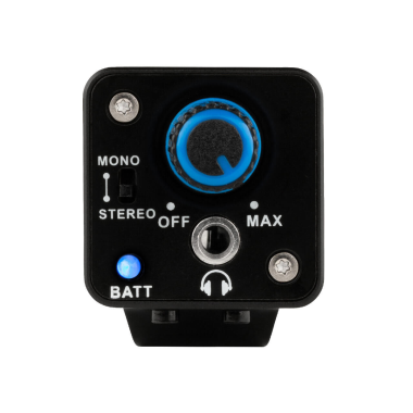 RockBoard RBO E HA 1 Fülmonitor Erősítő, Kompakt Kialakítás, Sztereó/Mono Kapcsoló
