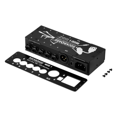 RockBoard RBO B MOD 1 V2 Egységes Patchbay, TRS & XLR, IEC & Barrel Kapcsolatok