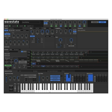 KORG KG-WAVESTATEmkII mkII hullámtábla szintetizátor, 37 billentyű