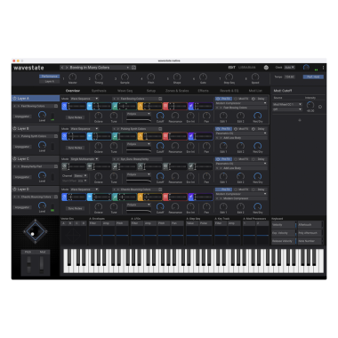 KORG KG-WAVESTATEmkII mkII hullámtábla szintetizátor, 37 billentyű