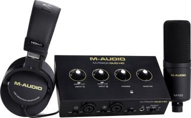M-Audio audio rozhraní, 2-in/2-out, 24-bit/192 kHz, USB-C, phantom napájení