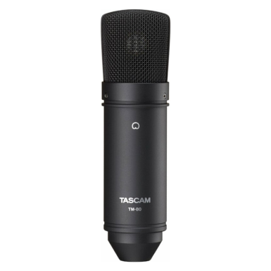 Tascam TM-TM80B Kardioid kondenzátormikrofon - állvány, kábel, shockmount tartozékokkal