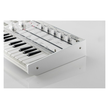KORG KG-mKORG-CR virtuál-analóg szintetizátor/vokóder, 37 Natural Touch mini billentyű, átlátszó kivitel, tokkal