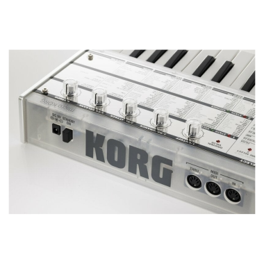 KORG KG-mKORG-CR virtuál-analóg szintetizátor/vokóder, 37 Natural Touch mini billentyű, átlátszó kivitel, tokkal
