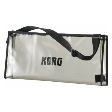 KORG KG-mKORG-CR virtuál-analóg szintetizátor/vokóder, 37 Natural Touch mini billentyű, átlátszó kivitel, tokkal