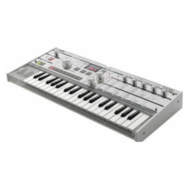 KORG KG-mKORG-CR virtuál-analóg szintetizátor/vokóder, 37 Natural Touch mini billentyű, átlátszó kivitel, tokkal