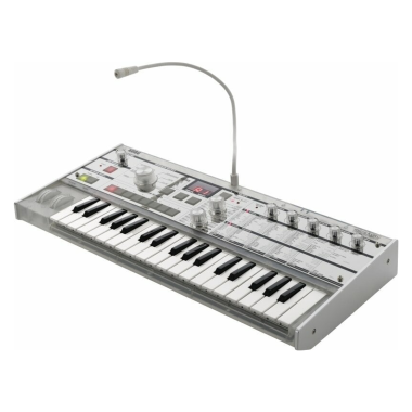 KORG KG-mKORG-CR virtuál-analóg szintetizátor/vokóder, 37 Natural Touch mini billentyű, átlátszó kivitel, tokkal