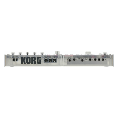 KORG KG-mKORG-CR virtuál-analóg szintetizátor/vokóder, 37 Natural Touch mini billentyű, átlátszó kivitel, tokkal