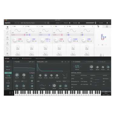 KORG KG-OPSIXmk2 6 operátoros FM szintetizátor, 37 billentyű