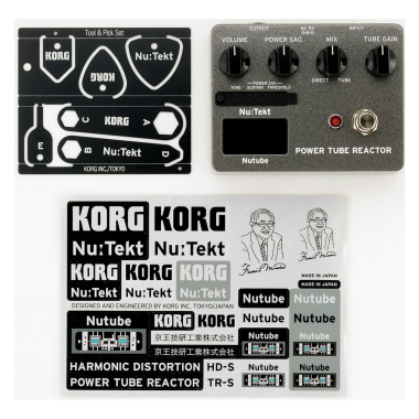KORG KG-NUTRS öszeszerelendő csöves kompresszor-overdrive pedál