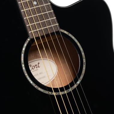 Cort Co-L60CE-BK akusztikus gitár elektronikával, cutaway, fekete
