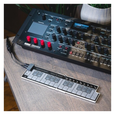 KORG KG-NKEYFDSB 25 billentyűs, USB MIDI-vezérlő, khaki szín, összehajtható
