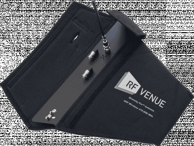 RF Venue pasivní anténa, 470-698MHz, hybridní, montáž na zeď, černá