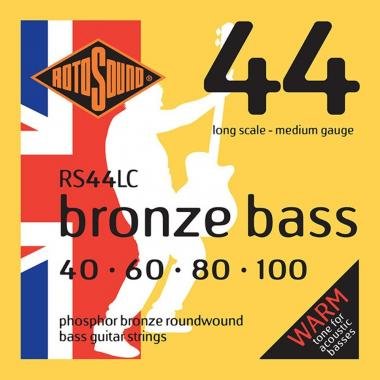 Rotosound RS44LC Basszusgitár húrkészlet, foszfor-bronz, 40 60 80 100