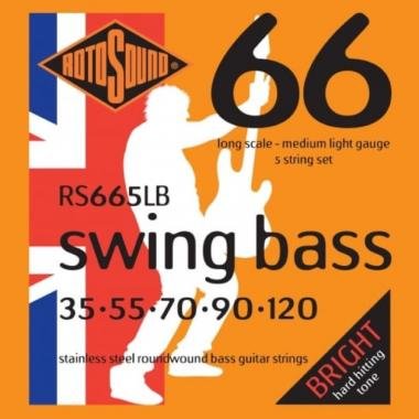 Rotosound RS665LB Basszusgitár húrkészlet, rozsdamentes acél, 5 húr, 35 55 70 90 120