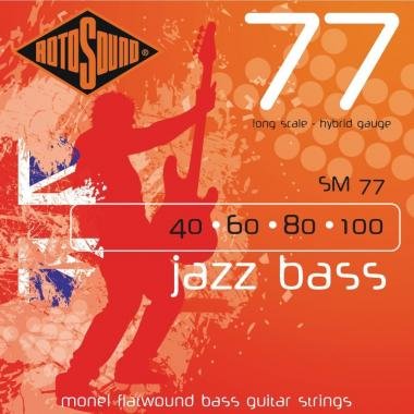 Rotosound SM77 Basszusgitár húrkészlet, Monel, köszörült, hybrid, 40 60 80 100