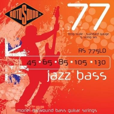 Rotosound RS775LD Basszusgitár húrkészlet, Monel, köszörült, 5 húr, 45 65 85 105 130