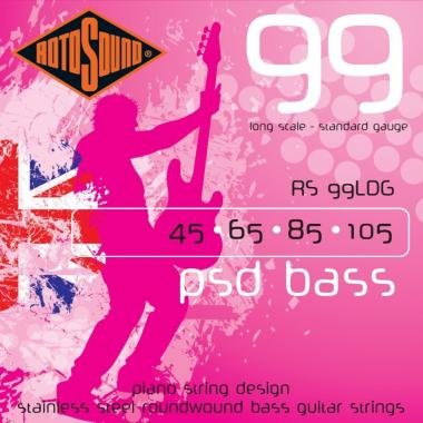 Rotosound RS99LDG Basszusgitár húrkészlet, PSD, rozsdamentes acél, 45 65 85 105