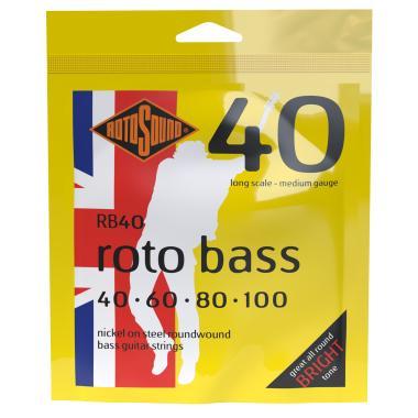 Rotosound RB40 Basszusgitár húrkészlet, nikkel, 40 60 80 100