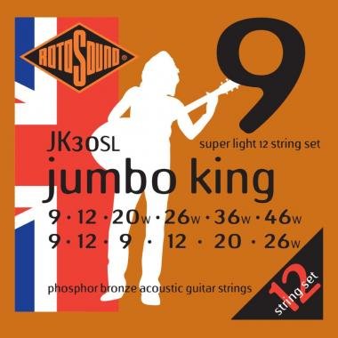 Rotosound Akustické kytarové struny, fosfor-bronz, 12 strunové