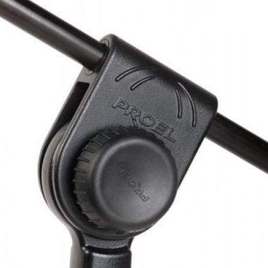 PROEL PRO100BK Gémes mikrofonállvány fekete m: 950-1600 mm, gém: 750 mm