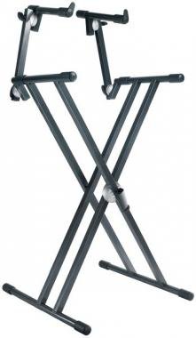 Proel Klávesový stojan X dvouúrovňový, dvojitý SNAP LOCK, max: 80kg
