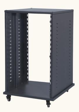 Proel 19 rack skříň 18U mobilní/fixní, černá, kovová, s dveřmi: PXCOVER18N