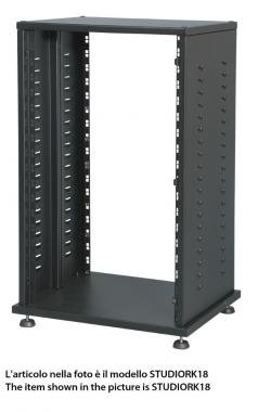 Proel 19 rack skříň 30U, mobilní/fixní, černá, kovová, s dveřmi PXCOVER30N